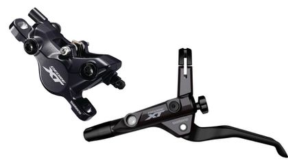 XT T8100 2-Kolben Trekking-Scheibenbrems-Set / schwarz / vorne