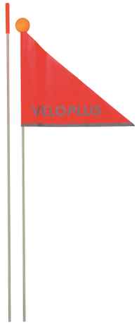 FLAG Sicherheitwimpel zum Einstecken, Rot von VELOPLUS