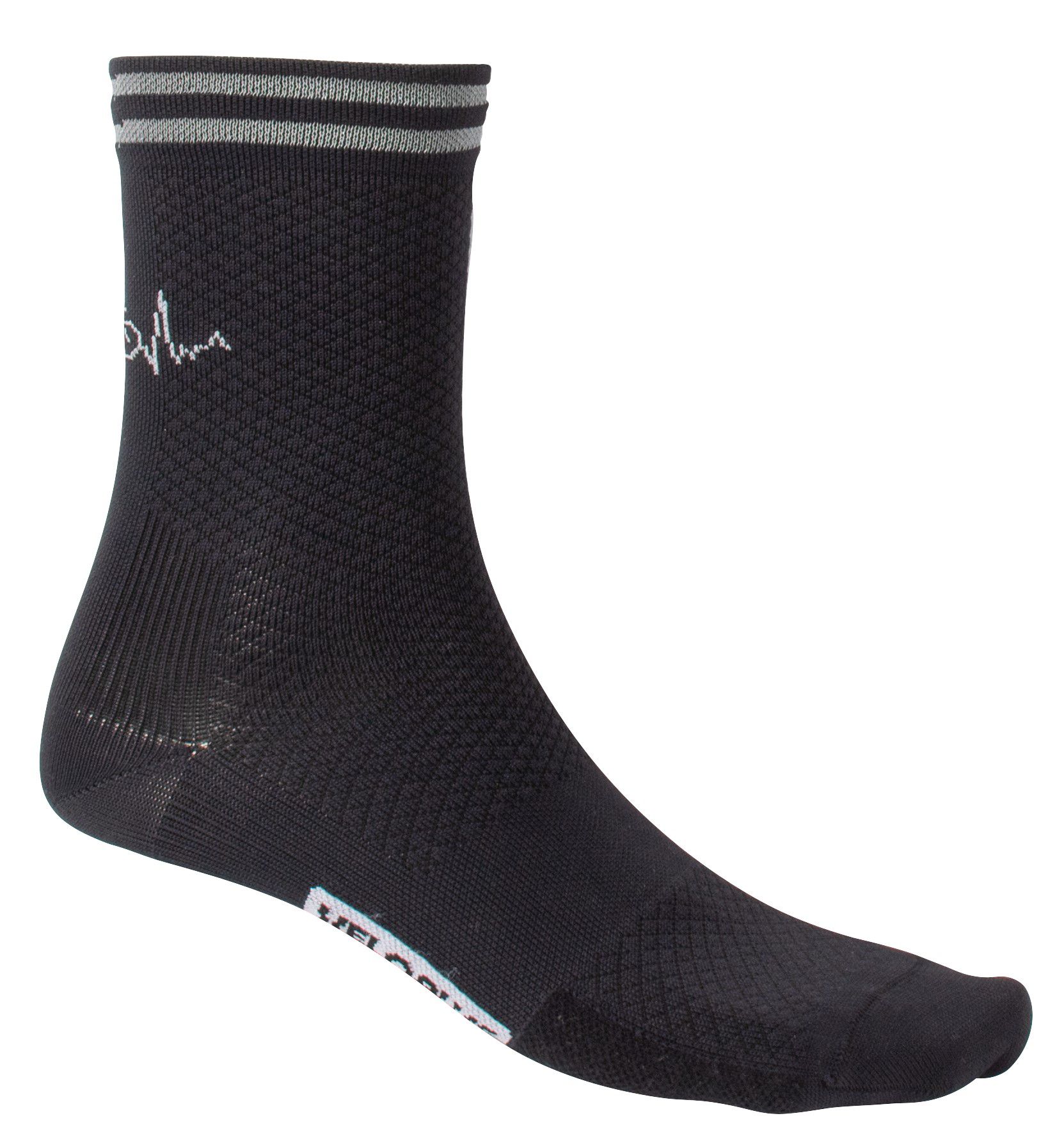 VELO - reflektierende Velosocken / schwarz / M=40-43
