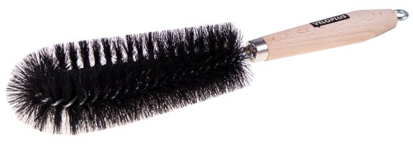 PETRUS VELOBÜRSTE für Felgen, Naben und Zwischenräume / schwarz / 30CM