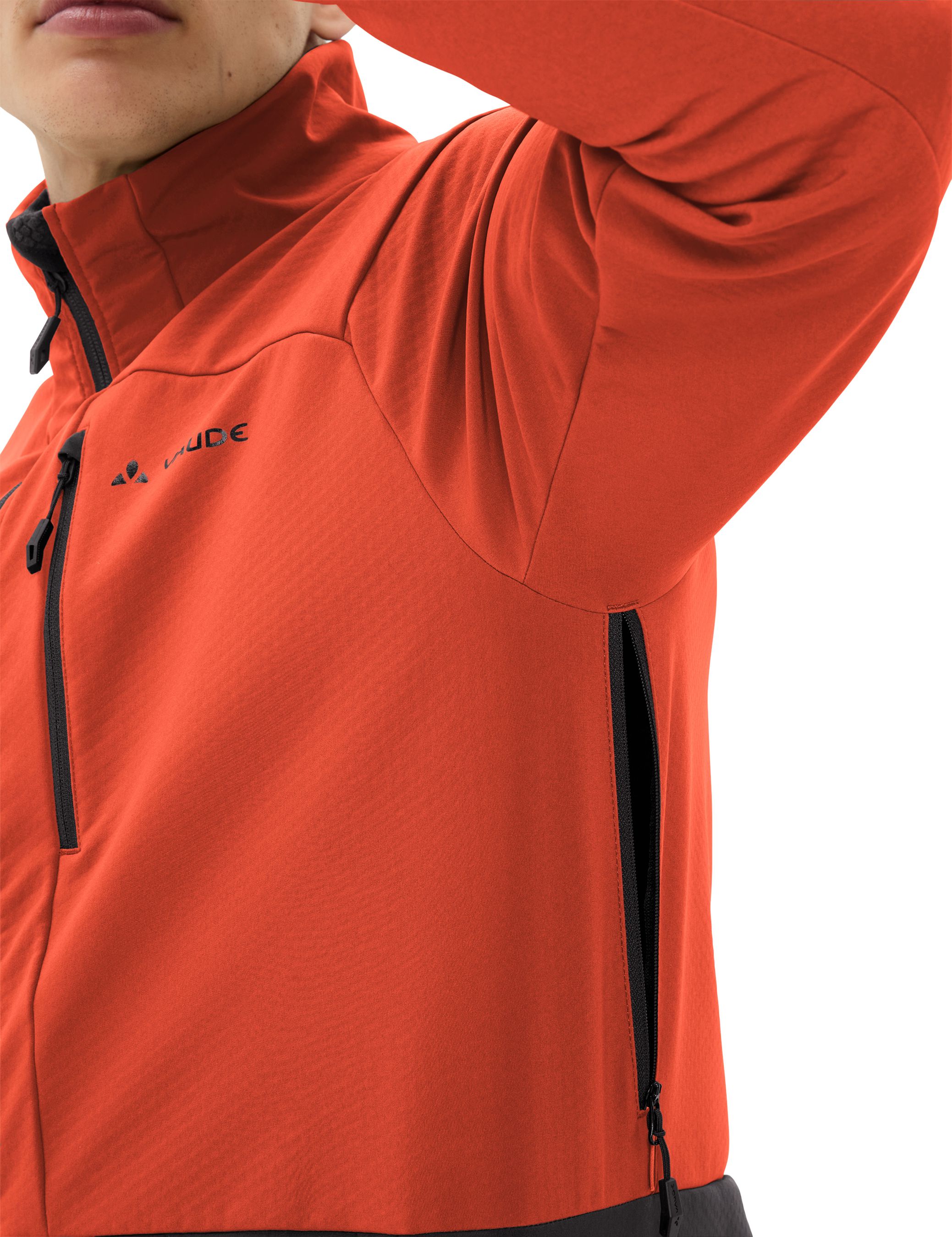 QIMSA PRO Herren-Softshelljacke / glowing red / S