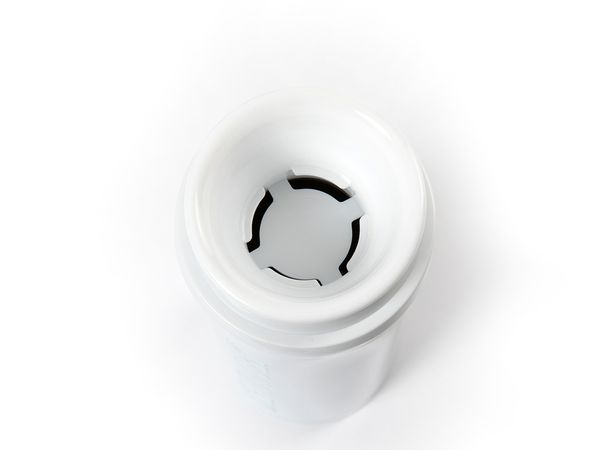 Edelstahlflasche mit Relief