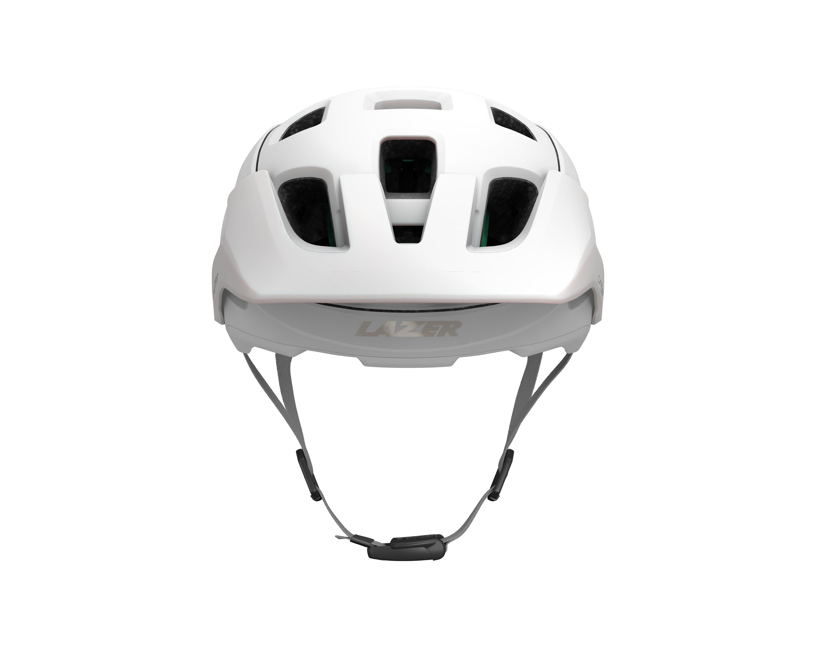 LAZER Unisex MTB Jackal KinetiCore Helm / matte full white / L