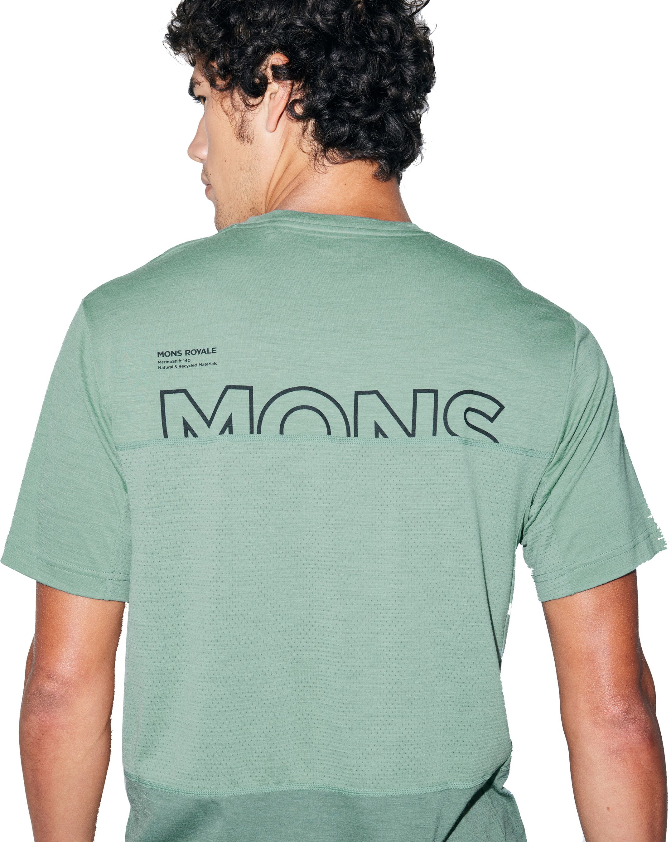 TARN Herren-Merino-Kurzarmshirt / thyme/cypress / XXL