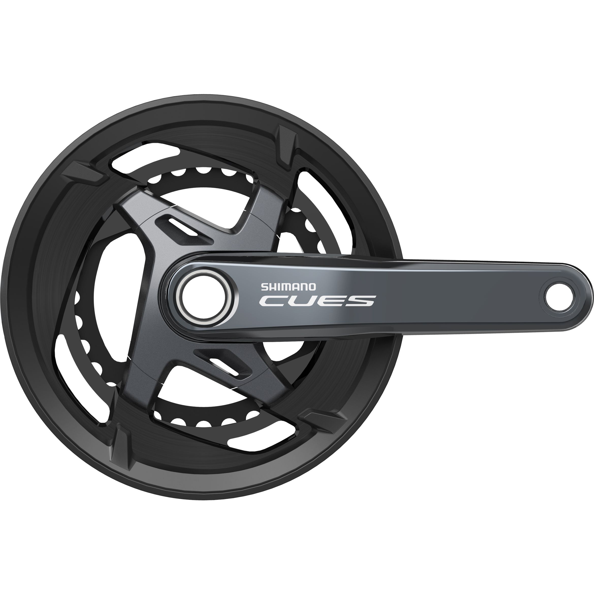 Kettenradgarnitur Cues FC-U8000 Double 11-Gang / schwarz / 170 mm, ja (einfach)