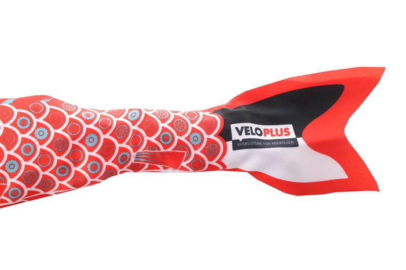 VELOPLUS-FISCH Anhängerfahne für Veloanhänger / schwarz