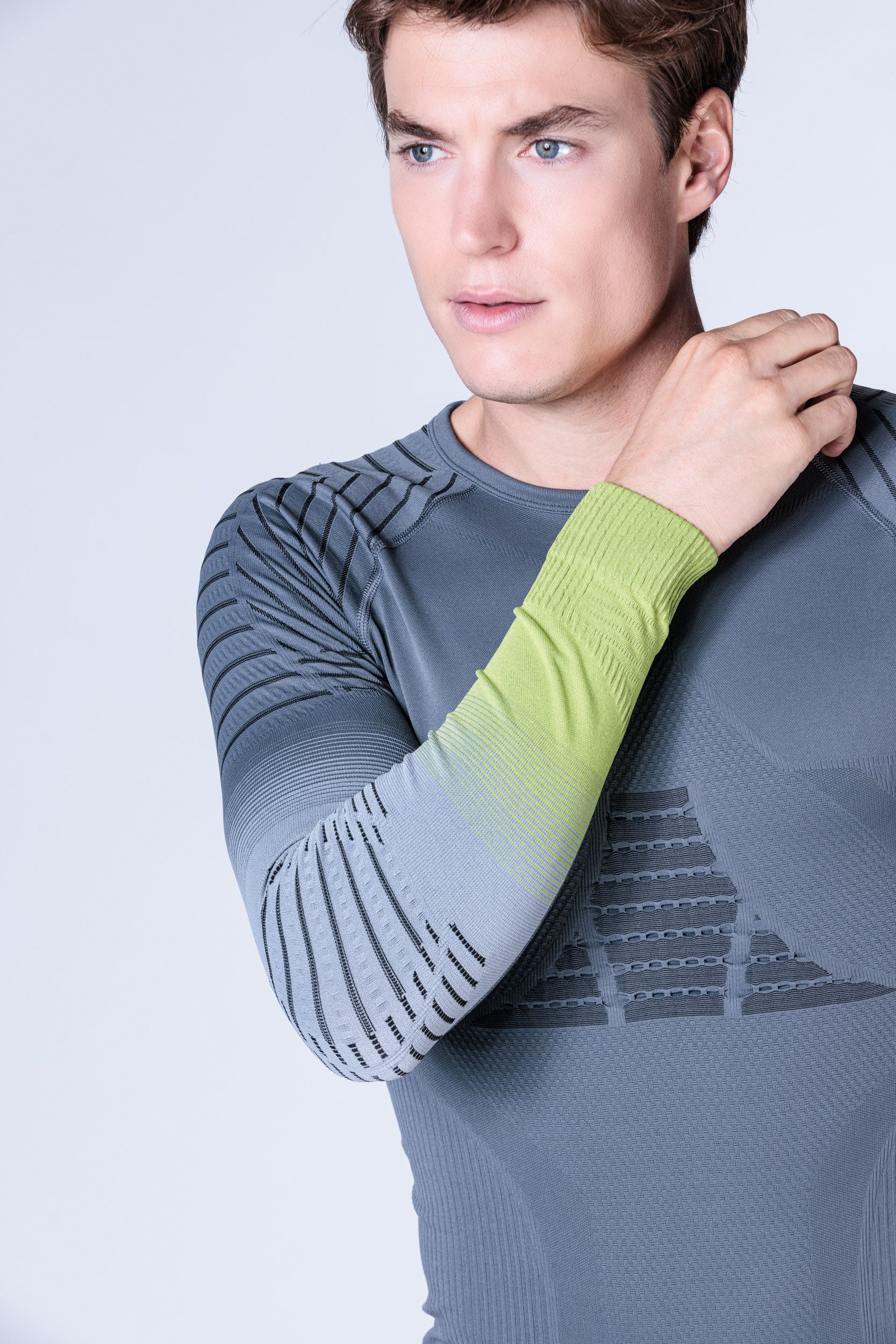 Men Invent FX Shirt LS / rhino grey light grey canary / XL