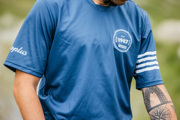 1987 TEAM Herren-Kurzarmshirt / dunkelblau / M