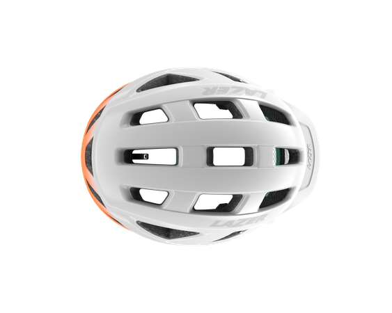 LAZER Unisex Road Cerro KinetiCore Helm / white flash orange / M