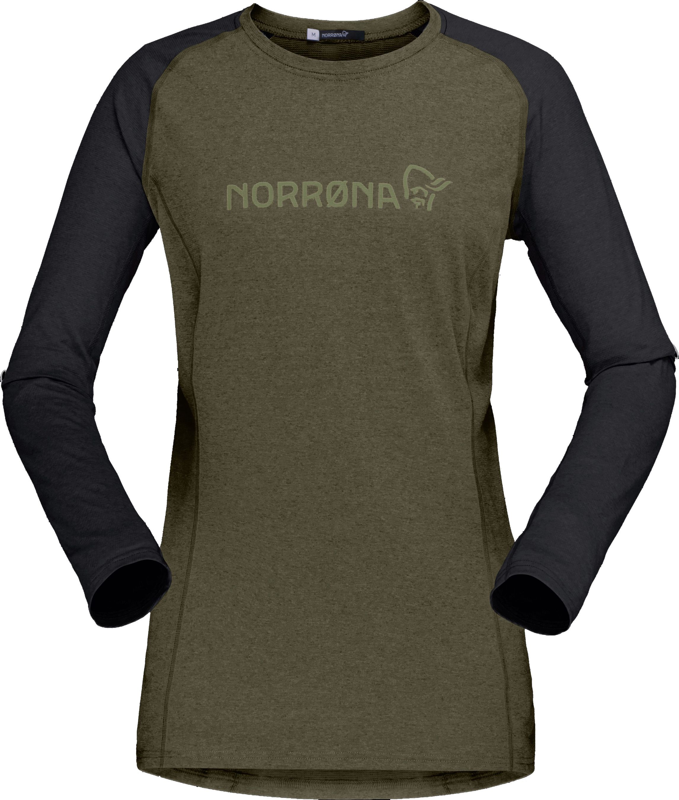 FJØRÅ  EQUALISER Damen-Langarmshirt / olive night / L