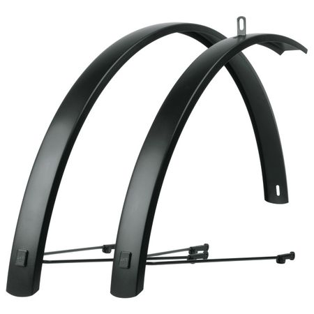 EDGE AL (28") Schutzblechgarnitur / schwarz matt / 28" 50mm