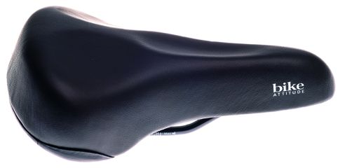 Sattel Trekking VL-262-8B10 Damen ohne Öffnung schwarz / schwarz