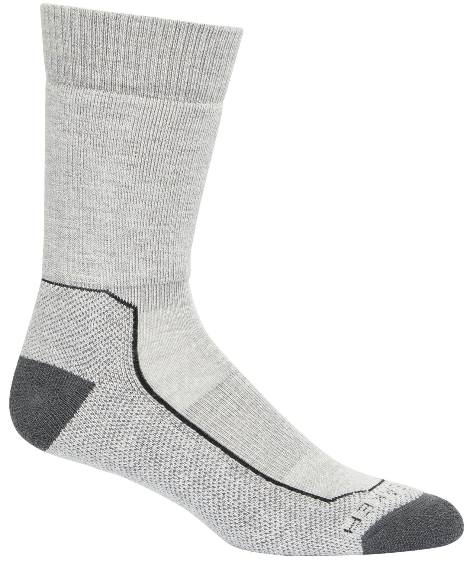 HIKE+ MEDIUM Unisex-Merino-Socken / blizzard hthr / L=44-46