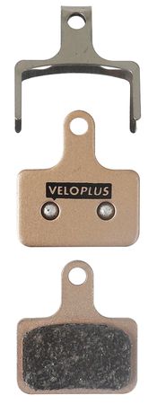 MAXPAD Bremsbelag für Shimano Road/Gravel+MTB Flatmount / bronze / gesintert