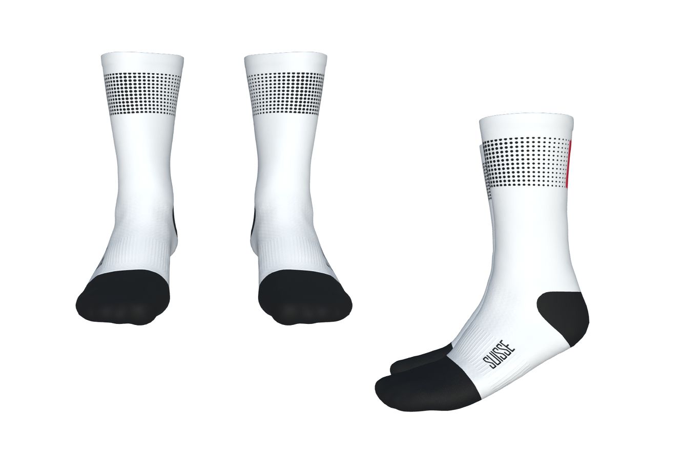 Milremo Hyper Socks H17 Suisse Edition / white / L