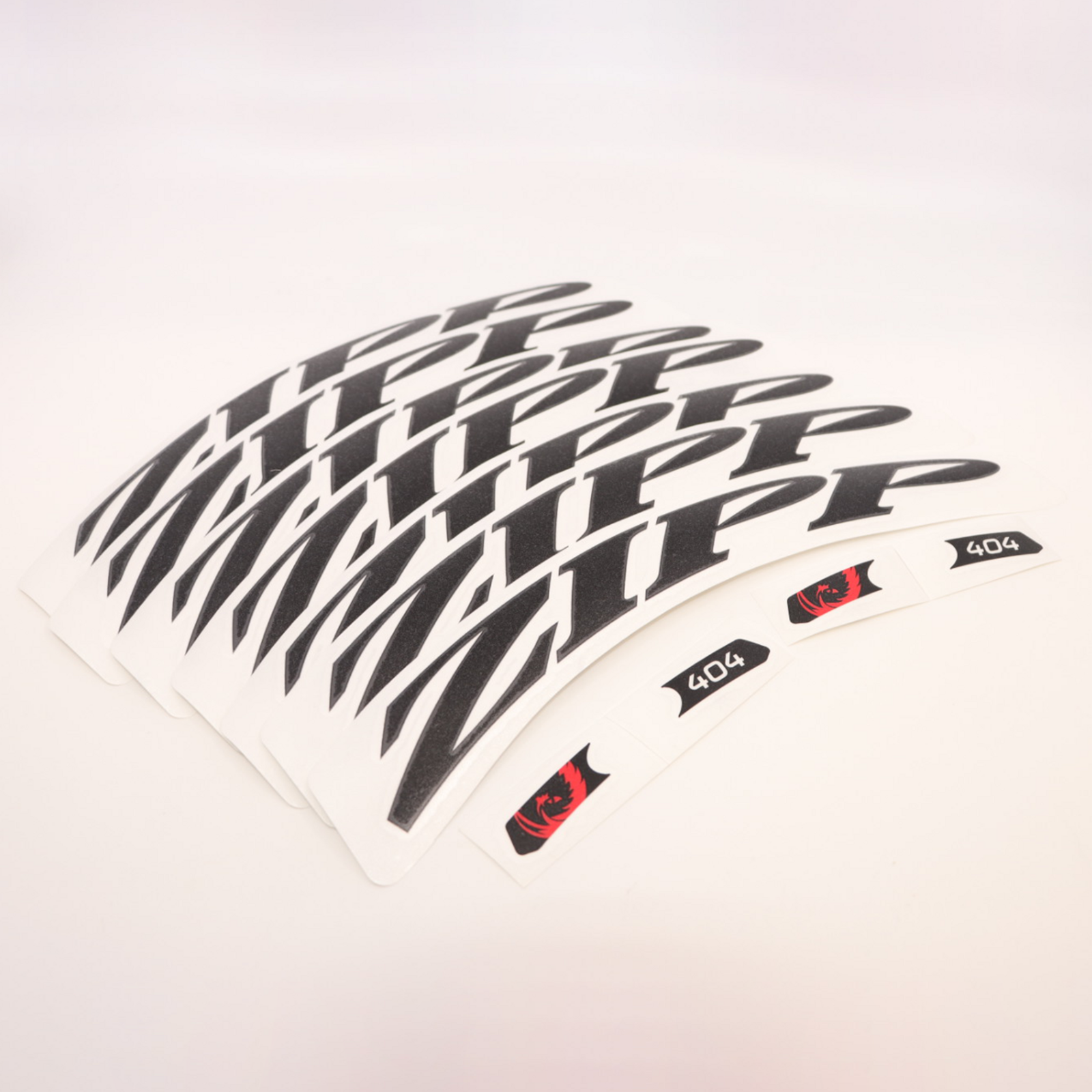 Wheel Decal Set Zipp 404 for one wheel matte black / black