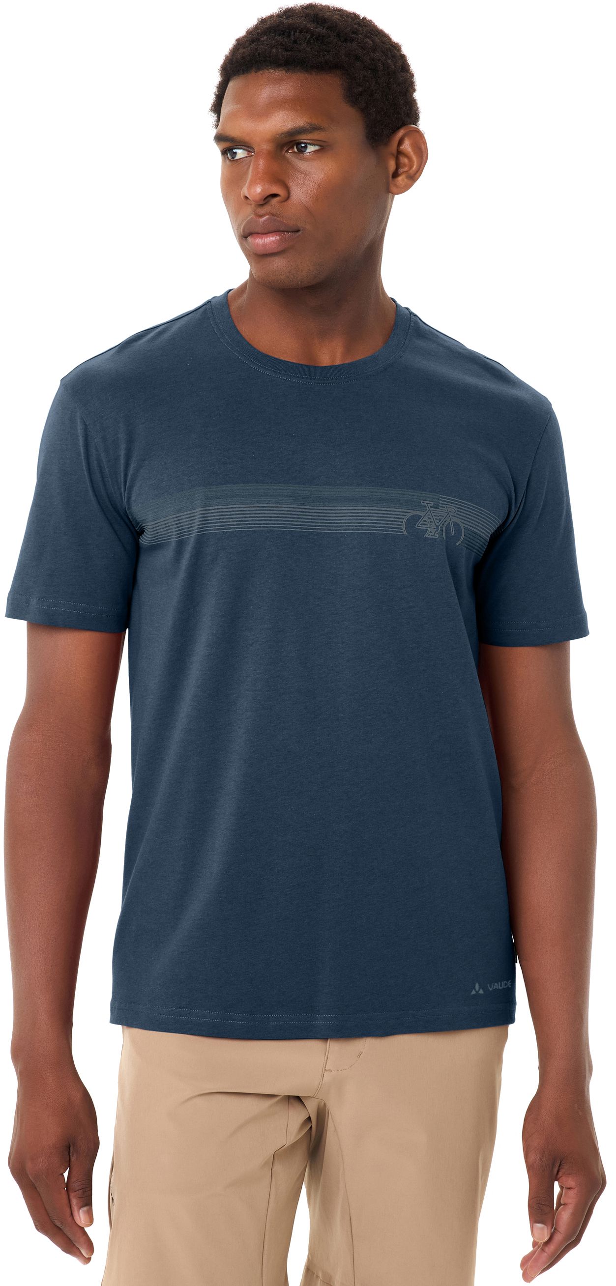 CYCLIST V Herren-Kurzarmshirt / dark sea/dark sea / 3XL