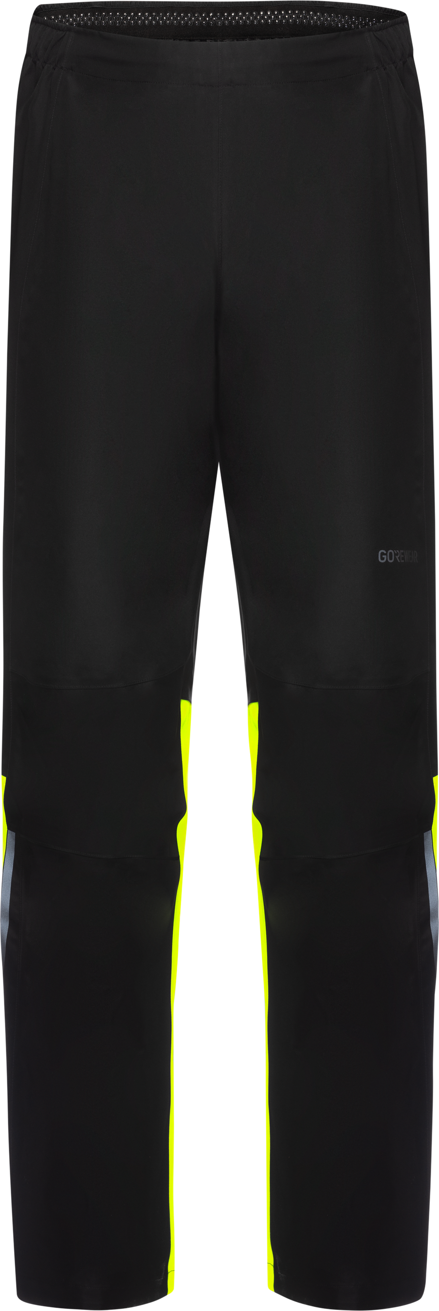 GLIDEWHEEL GTX Herren-Regenhose / black/neon yellow / L