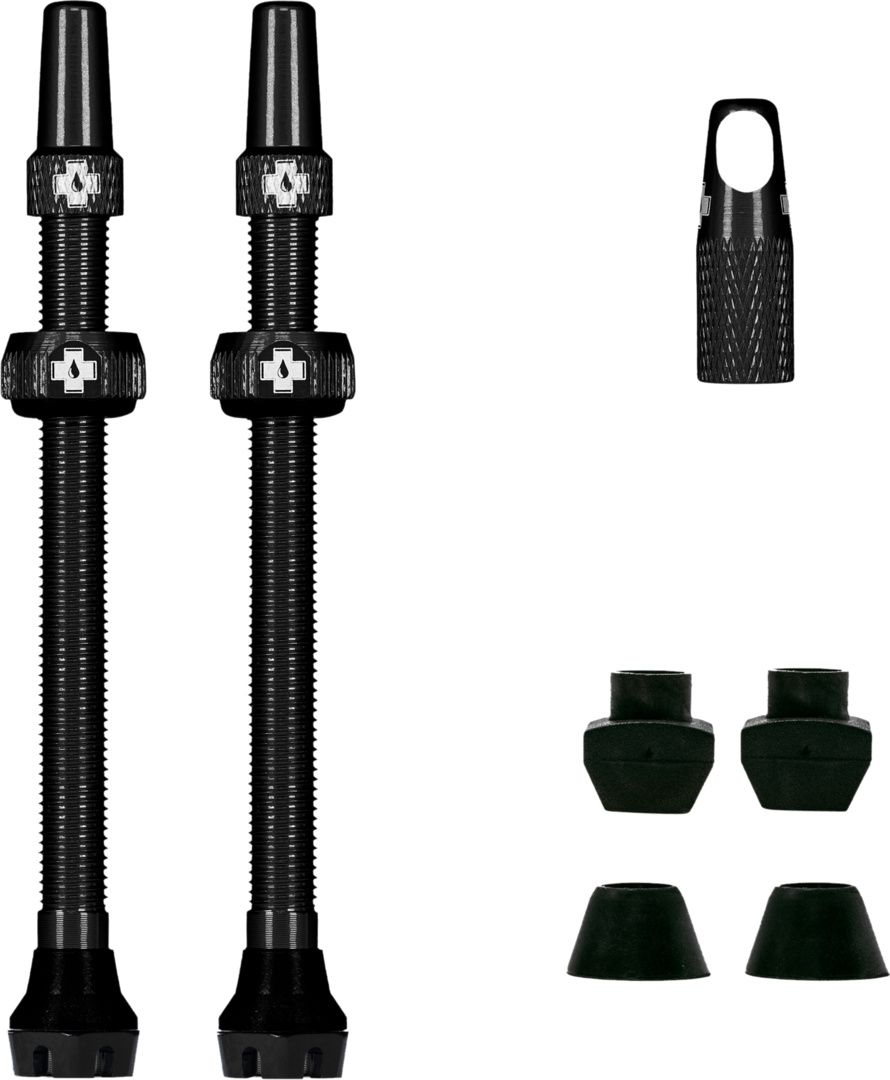 V2 Tubeless Ventil Kit / Black / 80 mm