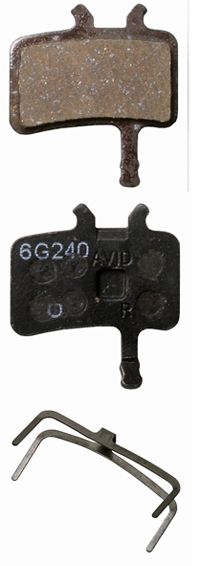 JUICY BB7 Bremsbelag / organisch/Trägerplatte schwarz