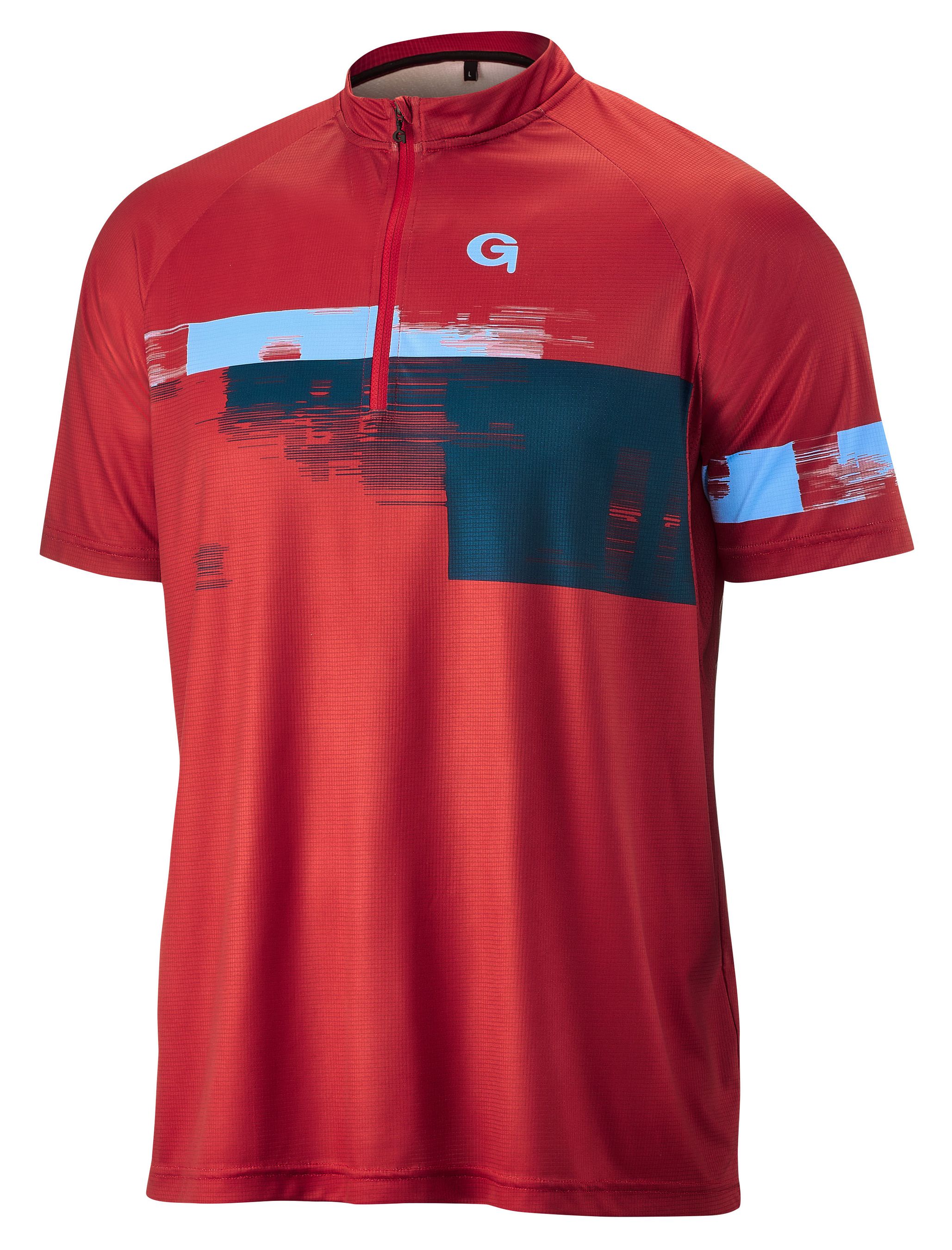AVISIO Herren-Kurzarmtrikot / chili pepper / S