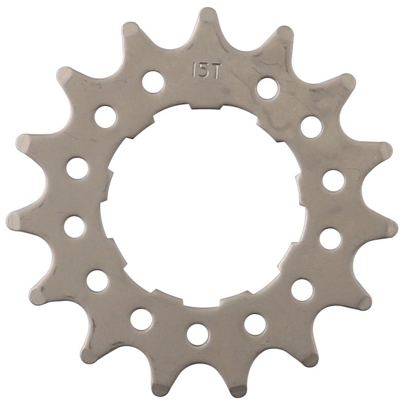 SINGLE SPEED RITZEL für Shimano Freilauf / silber / 17 Zähne