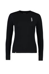 CASCADE Damen-Merino-Langarmshirt / black / S