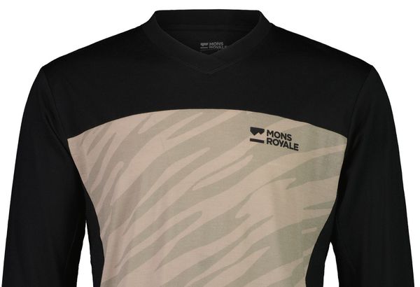REDWOOD ENDURO Herren-Langarmshirt / black/undercover camo / S