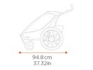 THULE CHARIOT CROSS 2 Gen. 2 Kinderanhänger / alu/dark slate
