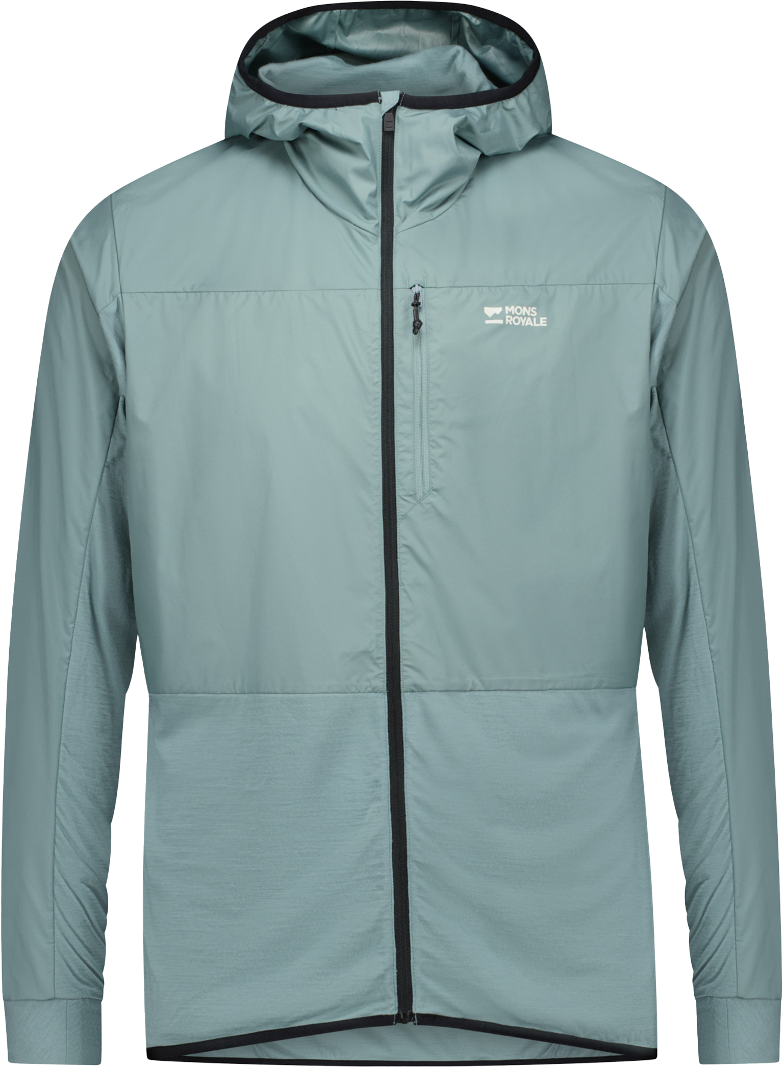 DIVERSION Herren-Merino-Windjacke / desert sage / S