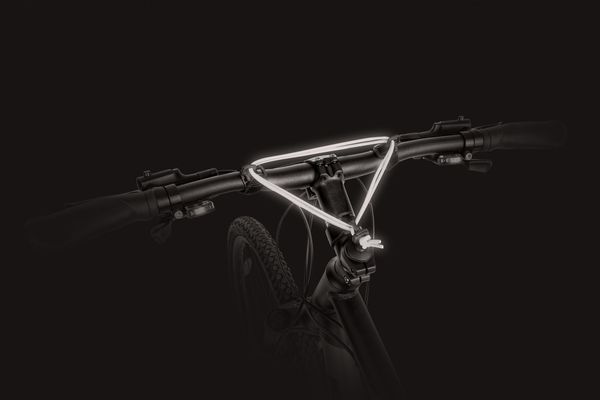 CARRYYYGUM Lenkerspannband / white reflective