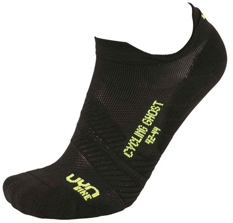 CYCLING GHOST Unisex-Socken, black yellow fluo - Hauptansicht