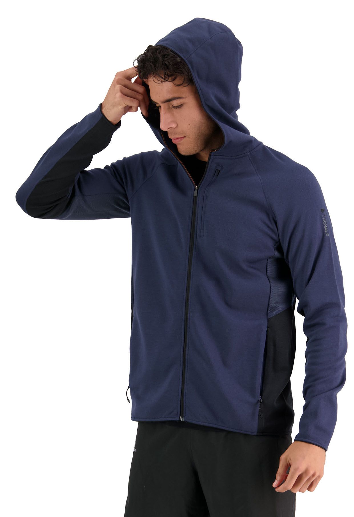 APPROACH Herren-Merino-Kapuzenjacke / midnight / S