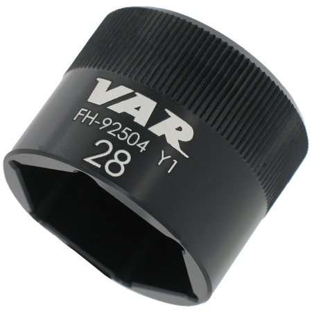 Steckschlüssel 6-Kant schwarz / schwarz / 28 mm