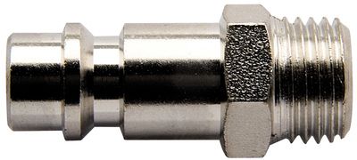 Kupplungsnippel mit Aussengewinde 1/4" / silber