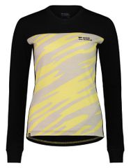 REDWOOD ENDURO Damen-Langarmshirt / limelight camo/black / L