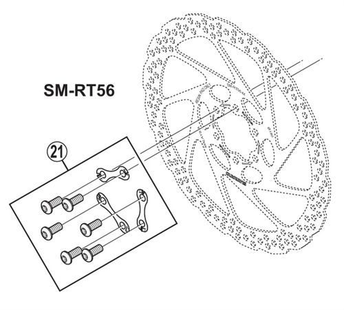 DEORE SM-RT56 Bremsscheibe, 6-Loch / 160mm