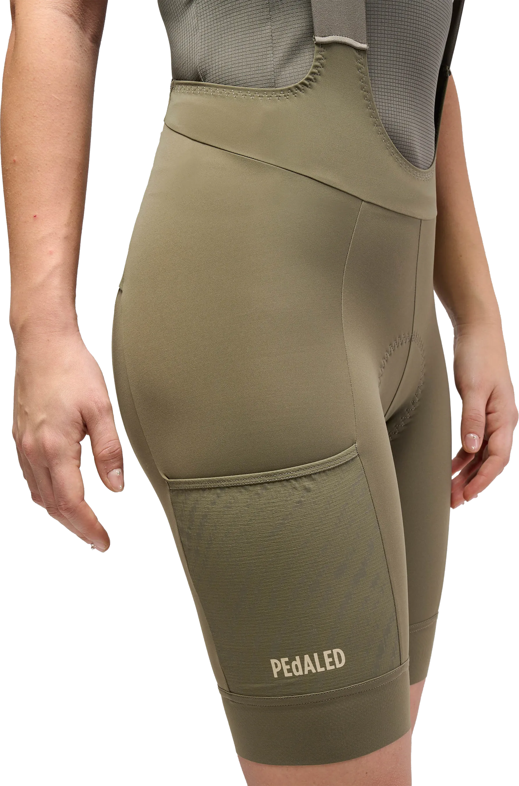 ODYSSEY Damen-Gravel-Trägerhose / military green / M