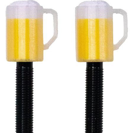 BIER Presta-Ventildeckel / gelb