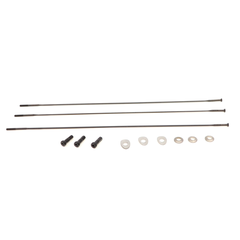 Spoke and Nipple 222mm CX-Ray Straight Pull Qty 3 / black