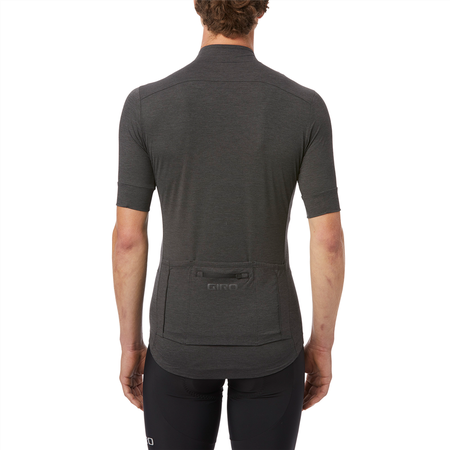 NEW ROAD Herren-Gravel-Kurzarmtrikot / charcoal heather / XL