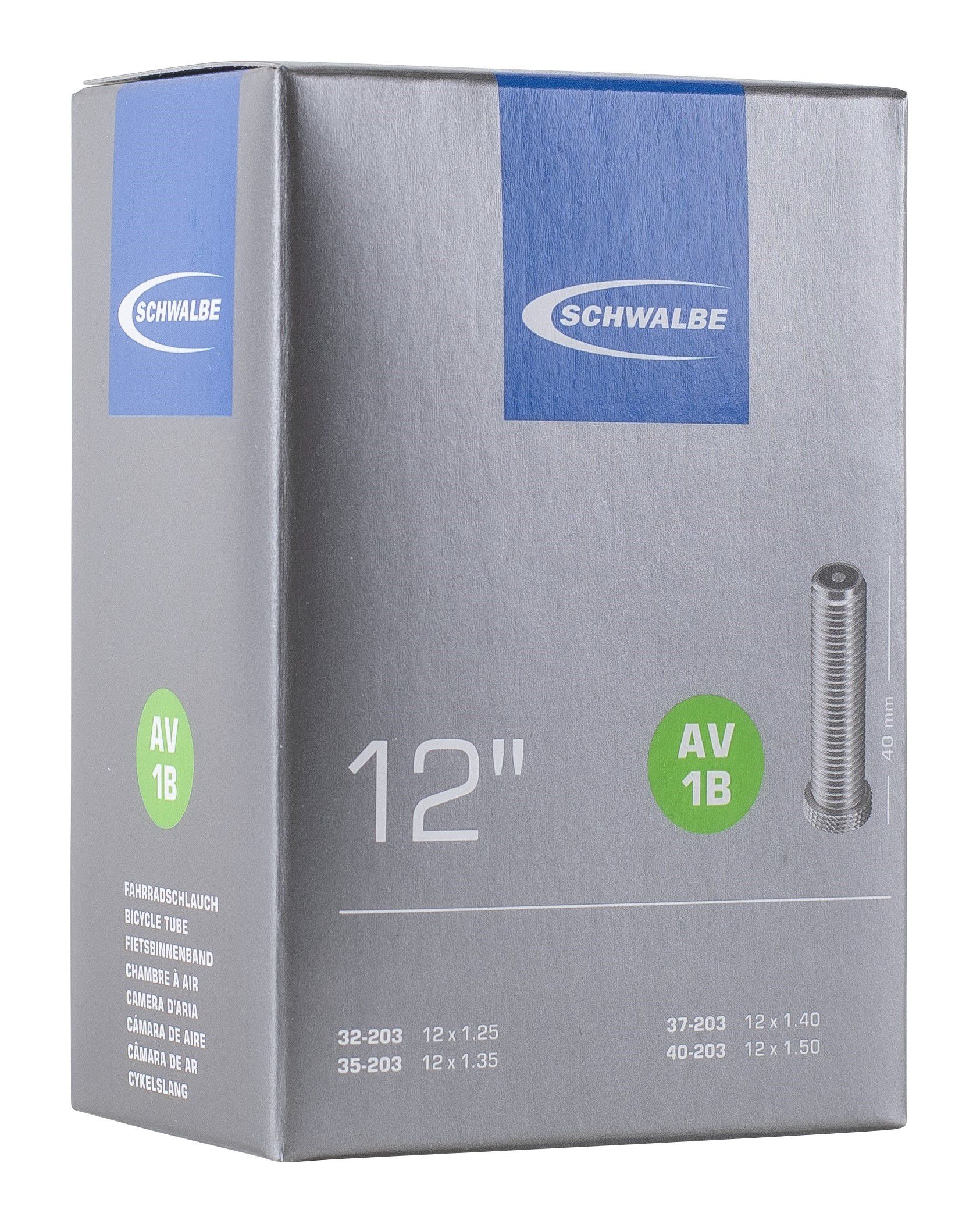 Schlauch mit Autoventil / black / 12", 32/40-203, AV1B, 61 g