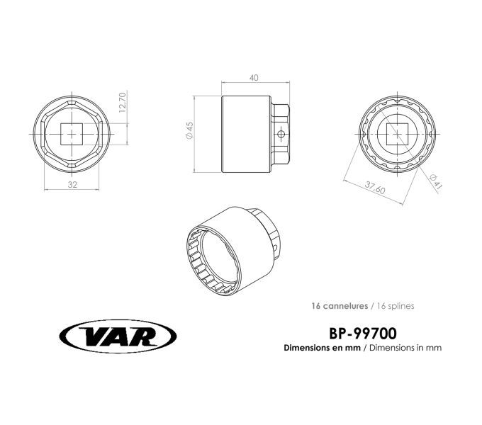 Kettenblatt-Montagewerkzeug für Shimano STEPS BP-99700