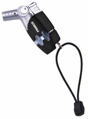 POWERLIGHTER Gasfeuerzeug befüllbar / schwarz-silber