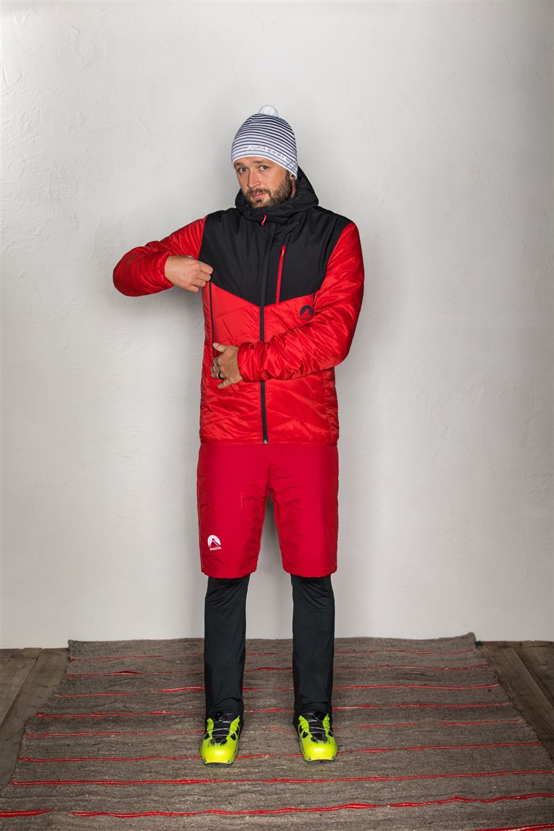 SAMUELM Herren-Loftjacke / rot/schwarz / S