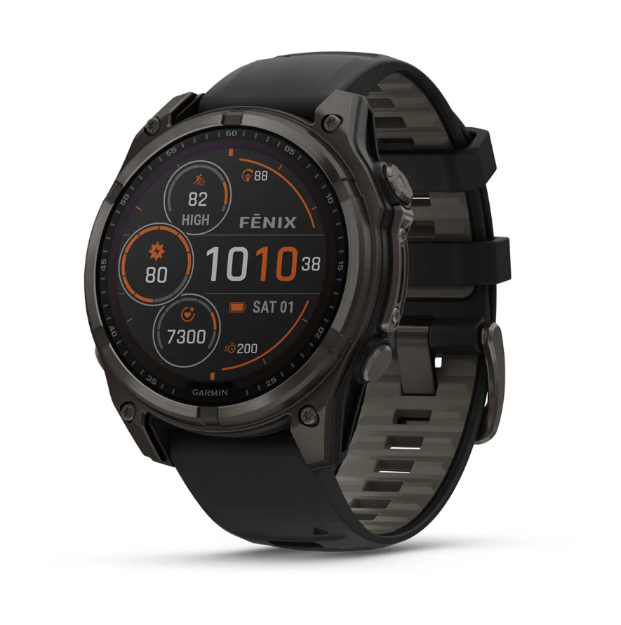 FENIX 8 SOLAR SAPPHIRE Multisportuhr / carbongrau / 47mm Sapphire, 22mm Armband