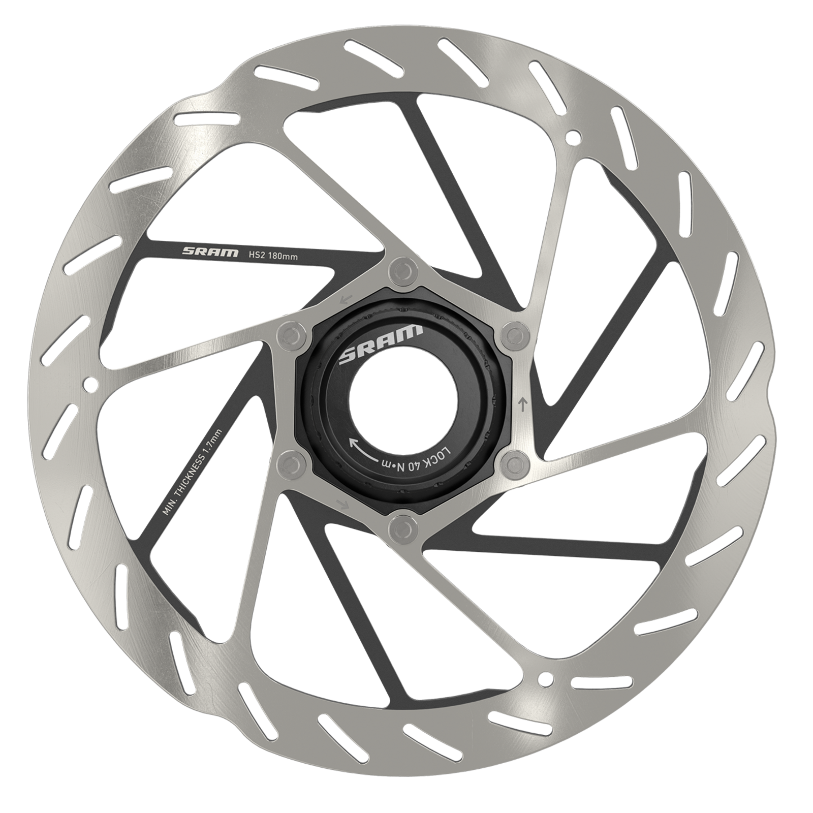 Rotor HS2 Rounded CenterLock 180mm / 180mm