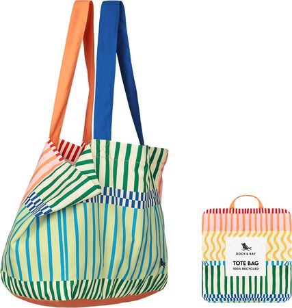 Foldable Bag Medium / stripe up your life