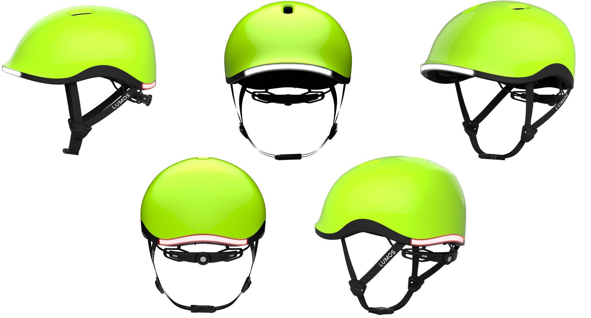 NYXEL MIPS Velohelm mit LED-Beleuchtung / flux (mattgelb) / M 55-59cm