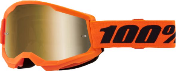 Goggle Strata 2 / Neon Orange - Mirror Gold Lens / orange